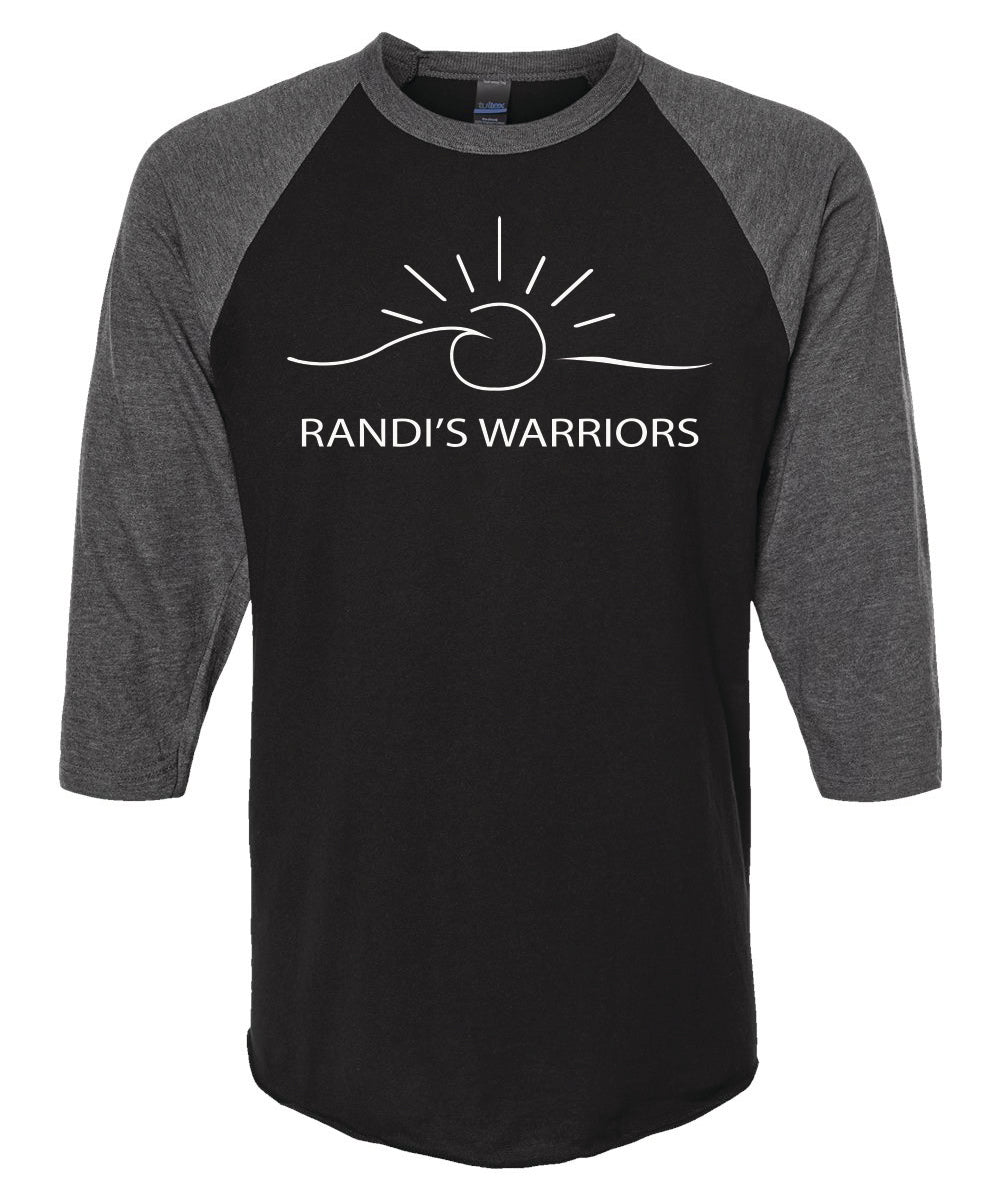 Randi's Warriors Tultex Raglan Baseball 3/4 Length Sleeve Tees