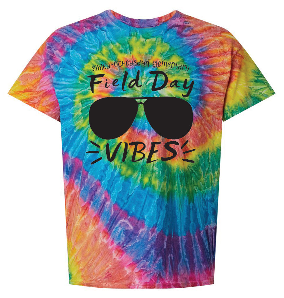 S-O Elementary Field Day Tie-Dye Short Sleeve Tees