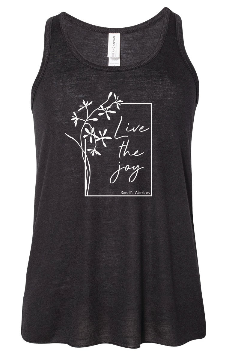 Randi's Warriors LIVE THE JOY Canvas Ladies & Girls Tank Tops