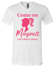 Load image into Gallery viewer, #MargarettStrong Barbie Canvas V-Neck Short Sleeve Tees
