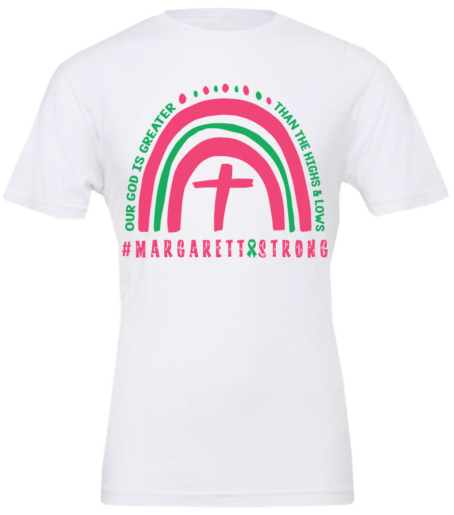 #MargarettStrong Rainbow Canvas Short Sleeve Tees