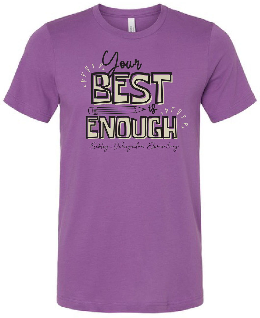 Your Best is Enough Canvas Short Sleeve Tees