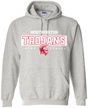 Load image into Gallery viewer, Worthington Schools Fanwear Tee 3B Design Gildan Hooded Sweatshirts
