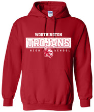 Load image into Gallery viewer, Worthington Schools Fanwear Tee 3B Design Gildan Hooded Sweatshirts
