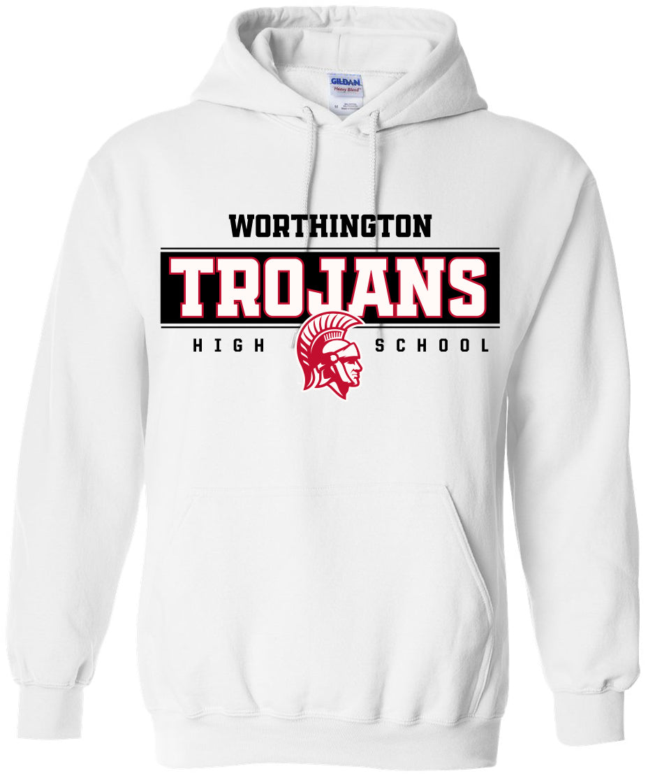 Worthington Schools Fanwear Tee 3B Design Gildan Hooded Sweatshirts