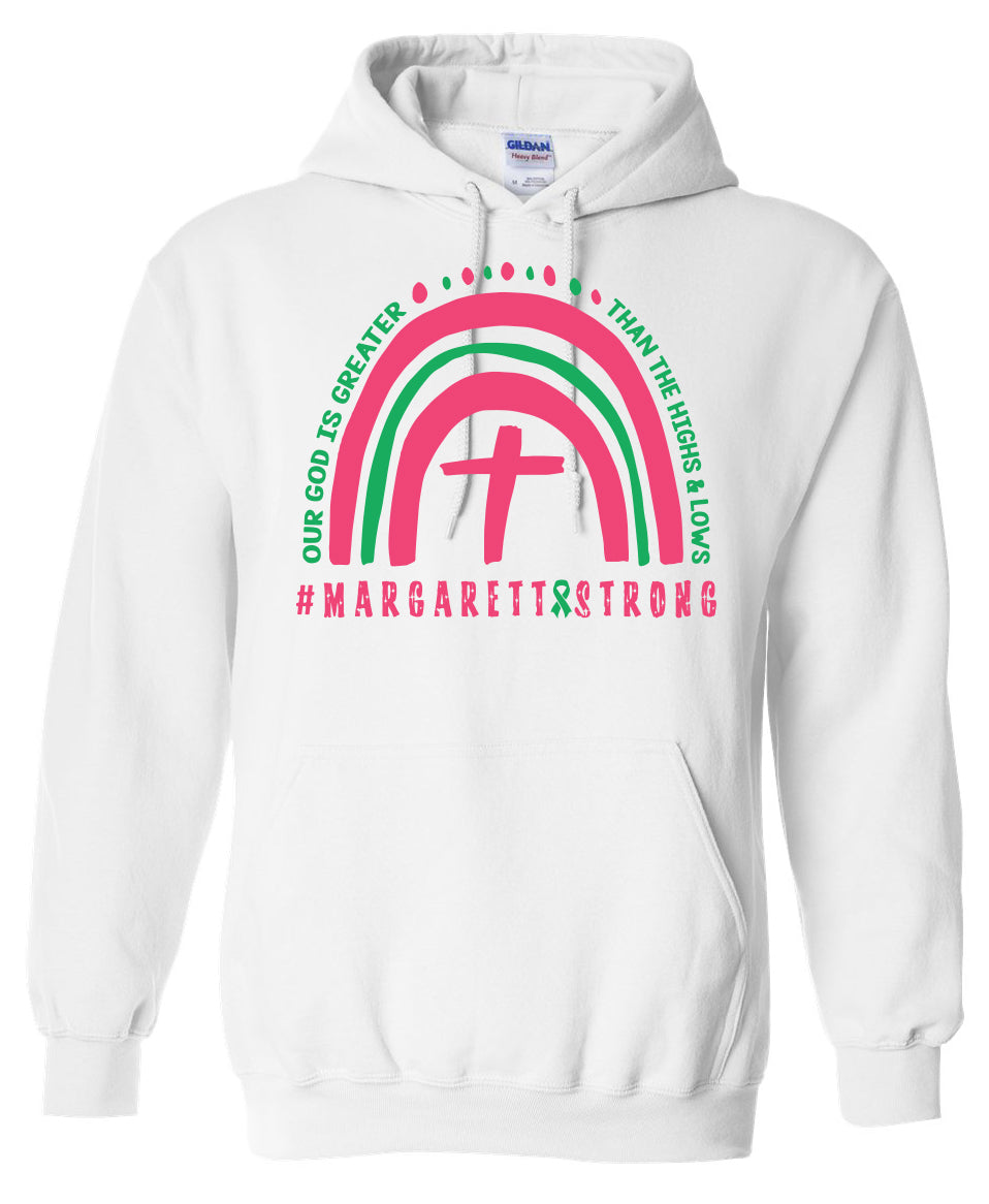 #MargarettStrong Rainbow Gildan Hooded Sweatshirts