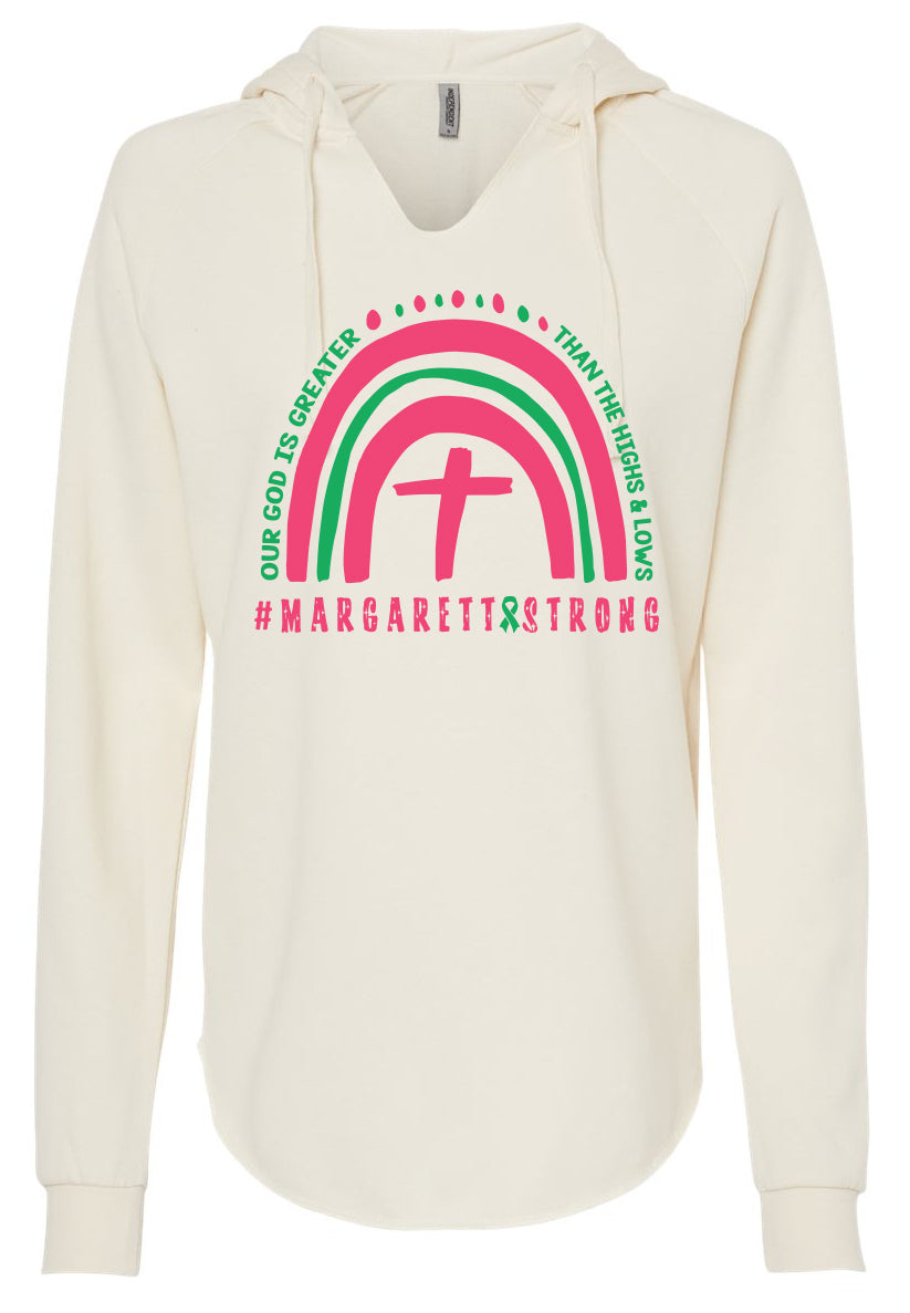 #MargarettStrong Rainbow ITC Ladies Hooded Sweatshirts