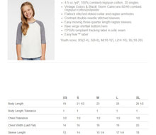 Load image into Gallery viewer, Randi&#39;s Warriors JOY DOES NOT ...  LAT RAGLAN BASEBALL TEES
