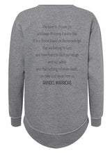 Load image into Gallery viewer, Randi&#39;s Warriors JOY DOES NOT ... LAT Ladies Crewneck Sweatshirts
