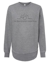 Load image into Gallery viewer, Randi&#39;s Warriors JOY DOES NOT ... LAT Ladies Crewneck Sweatshirts
