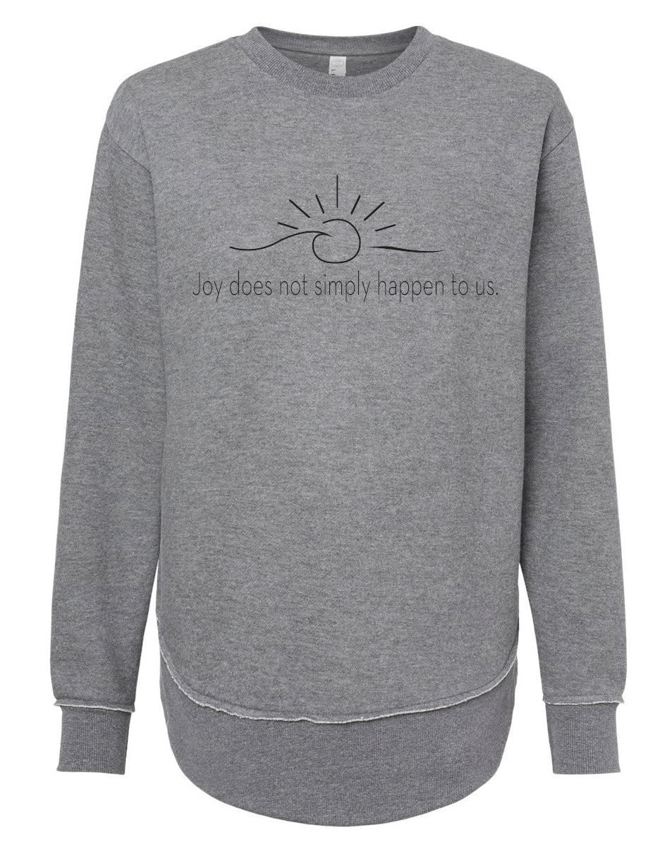 Randi's Warriors JOY DOES NOT ... LAT Ladies Crewneck Sweatshirts