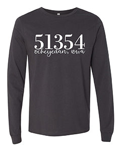 Ocheyedan Design 1 Canvas Long Sleeve Tee