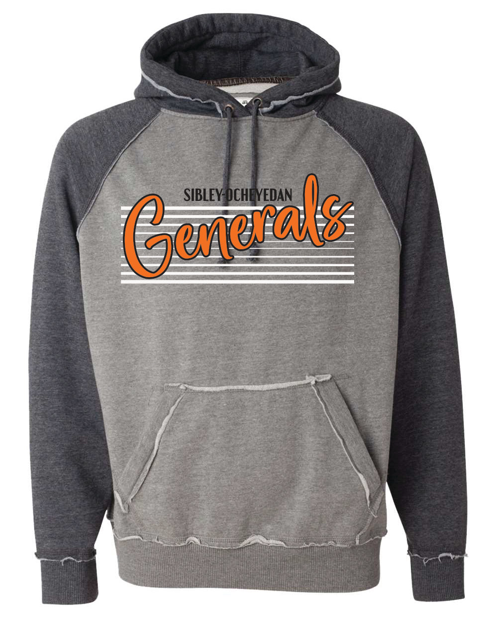 S-O Athletic Booster Club G4 Generals Design J America Vintage Hooded Sweatshirt