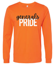 Load image into Gallery viewer, S-O Athletic Booster Club Generals Pride Design Long Sleeve Tees
