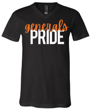 Load image into Gallery viewer, S-O Athletic Booster Club  Canvas Brand Generals Pride Design V-Neck Short Sleeve Tees
