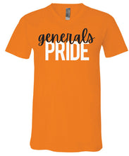 Load image into Gallery viewer, S-O Athletic Booster Club  Canvas Brand Generals Pride Design V-Neck Short Sleeve Tees
