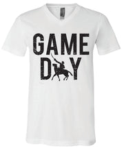 Load image into Gallery viewer, S-O Athletic Booster Club  Canvas Brand Game Day Design V-Neck Short Sleeve Tees
