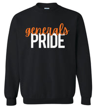 Load image into Gallery viewer, S-O Athletic Booster Club Generals Pride Design Crewneck Sweatshirts
