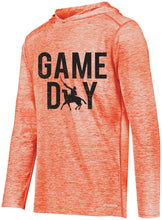 Load image into Gallery viewer, S-O Athletic Booster Club Game Day Design Holloway Performance Long Sleeve Hooded Tee
