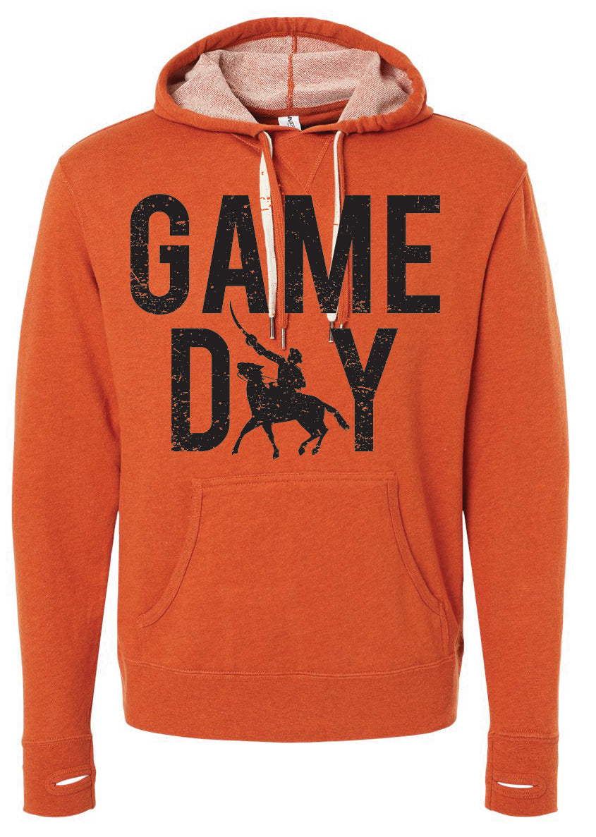 S-O Athletic Booster Club Game Day Design Independent Trading Company Media Pocket Hooded Sweatshirt