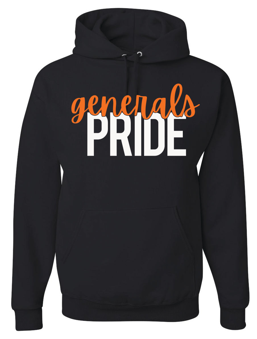 S-O Athletic Booster Club Generals Pride Design Basic Hooded Sweatshirts