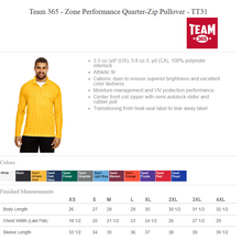 Load image into Gallery viewer, S-O Little League Softball Team 365 1/4 Zip Pullover
