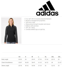 Load image into Gallery viewer, Worthington Staff Ladies Fit Adidas Lightweight 1/4 Zip Pullover
