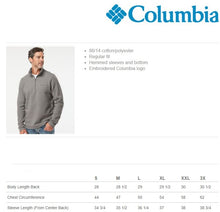 Load image into Gallery viewer, Worthington Staff Unisex Fit Columbia Half Zip Pullover
