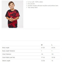 Load image into Gallery viewer, Worthington 2023 Homecoming Red &amp; Black Crystal Tie Dyed Short Sleeve Tees
