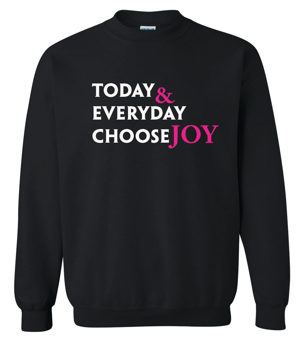 Randi's Warriors TODAY & EVERYDAY CHOOSE JOY Gildan Crewneck Sweatshirts